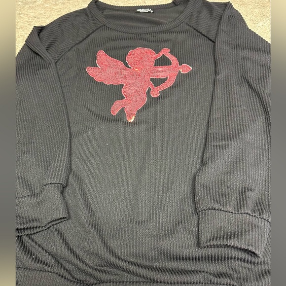 Sequin Cupid Top - Black - Picture 3 of 5